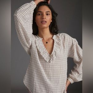 Pilcro Brianna Ruffle Blouse